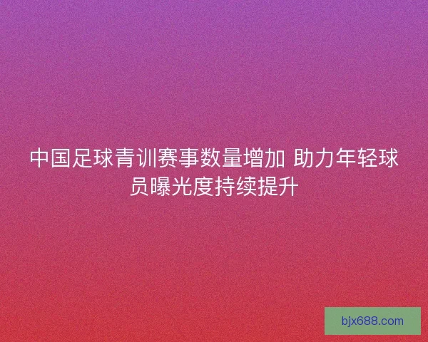中国足球青训赛事数量增加 助力年轻球员曝光度持续提升 中国足球青训赛事数量增加 助力年轻球员曝光度持续提升