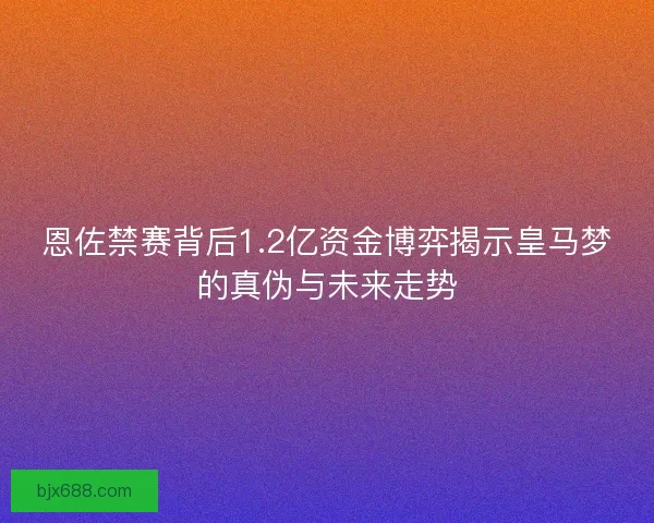 恩佐禁赛背后1.2亿资金博弈揭示皇马梦的真伪与未来走势